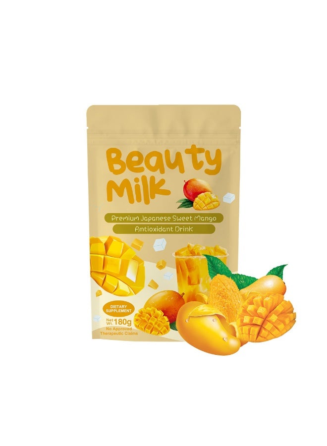 BeautyMilk Premium Drink Powder Banana Flavored Collagen Powder, Various Fruit Flavors, Plant Extracts